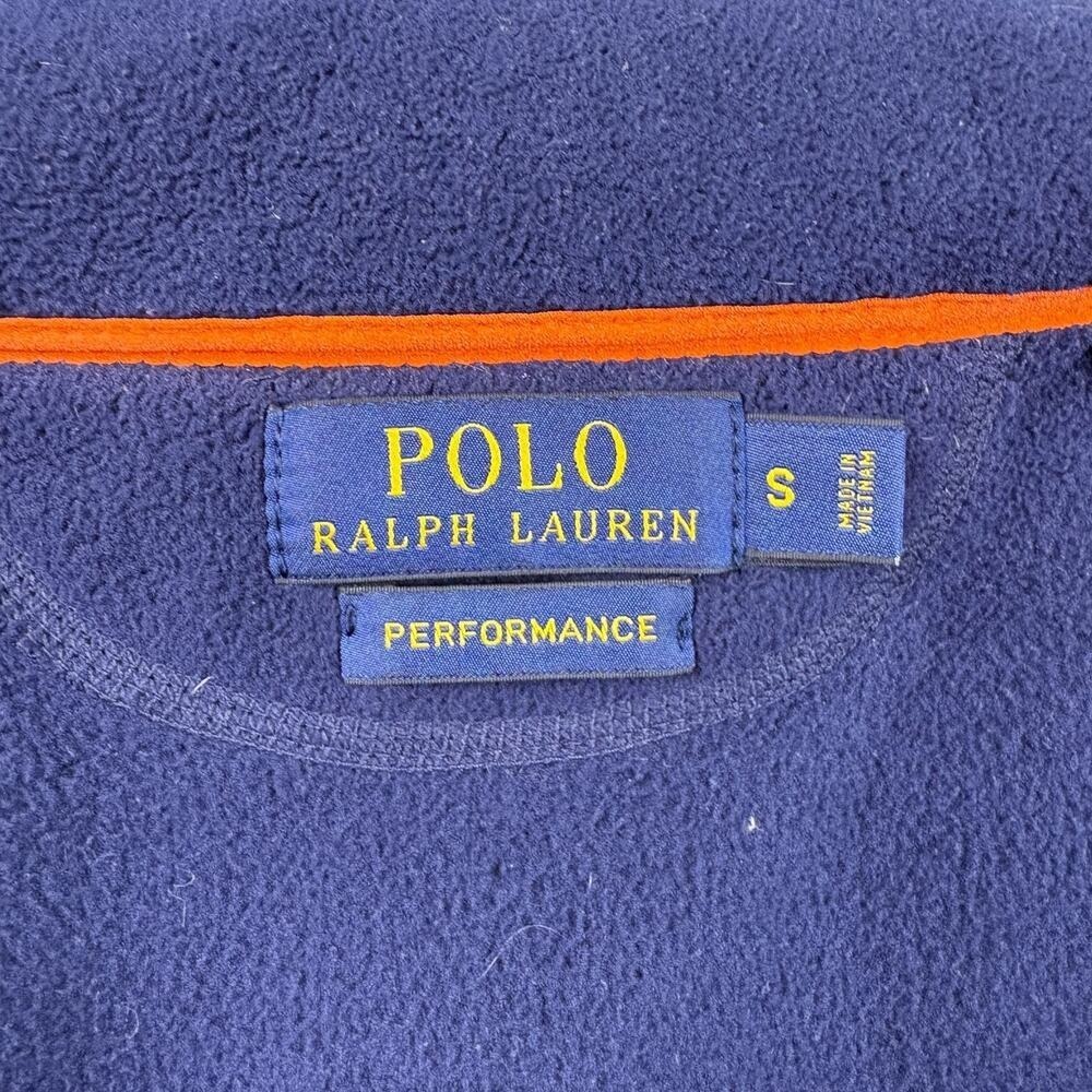 Polo Ralph Lauren Vest Mens Small Blue Performance Full-Zip Fleece Embroidered - Picture 5 of 14